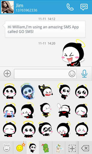 GO SMS HULA ANIMATED STICKER screenshot 3