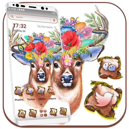 Deer Art Launcher Theme 1.0.1