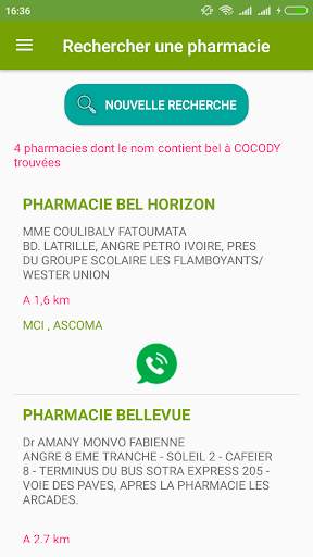 Pharmacy CI - Pharmacies de garde Côte d'Ivoire screenshot 10
