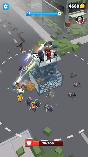 Merge Zombie Tower screenshot 2