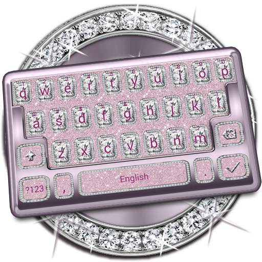 Diamonds and Pink Keyboard Theme 10001002