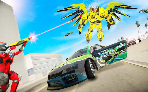 Flying Robot Hero Vegas Crime City Gangster स्क्रीनशॉट 2