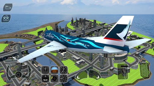Take off Airplane Pilot Race F screenshot 9