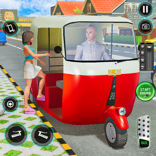 Auto Rickshaw Driving Games icon