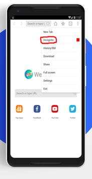 Private browser mode :  incognito browser screenshot 2