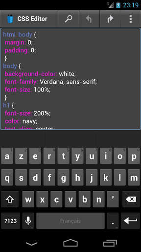 CSS Editor screenshot 1