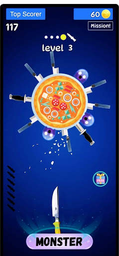 Knife play hit aim game screenshot 11