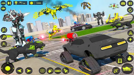 Army Tank Robot Car Games: screenshot 2
