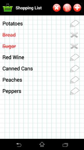 Shopping list screenshot 3
