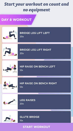 30 Days Lose Weight Workout for Flat Stomach screenshot 5