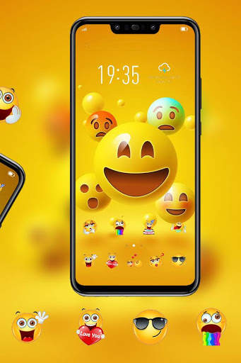 Emoji Face theme Funny expression Y21L screenshot 2