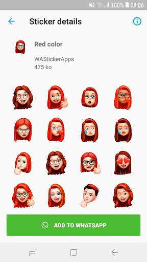 Emoji & Memojis Girly Stickers 3D - WAStickerApps screenshot 5