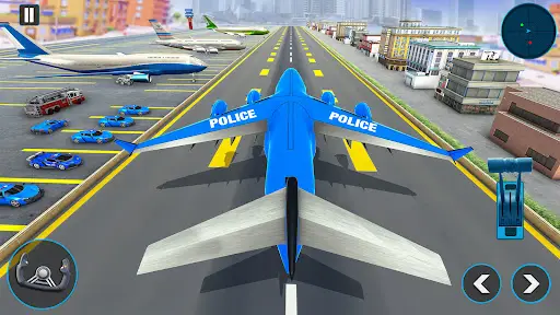 Game Pengangkut Pesawat Polisi screenshot 6
