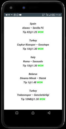 SOCCER PREDICTIONS screenshot 3