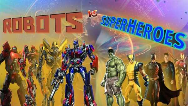Superheroes Fighting Vs Robot Fighting Games screenshot 1