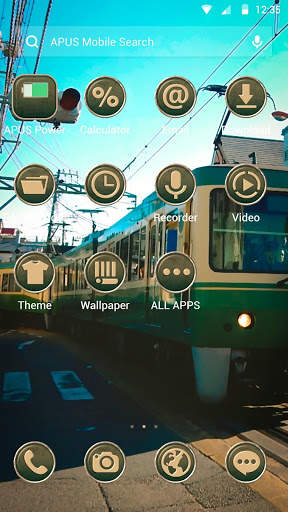 Train Track APUS Launcher Theme screenshot 2