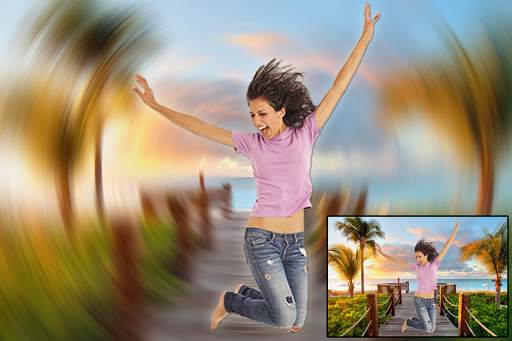 Blur Photo Editor – DSLR Blue Background Pic Focus 4 تصوير الشاشة