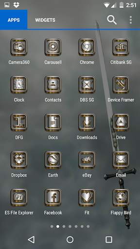 SilverGold 3D Icon CM&Launcher screenshot 6