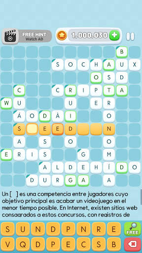 Crucigrama Examen screenshot 2