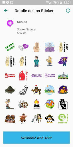 Stickers Scouts - WhatsApp - WAStickerApps screenshot 3