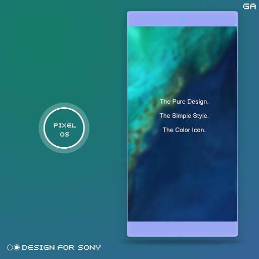 Pixel Theme - XPERIA ON™ screenshot 1