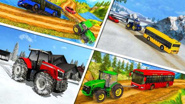 Chained Tractor Towing Bus screenshot 6