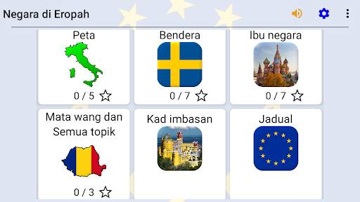 Negara di Eropah: Peta, bendera dan ibu kota kuiz screenshot 8