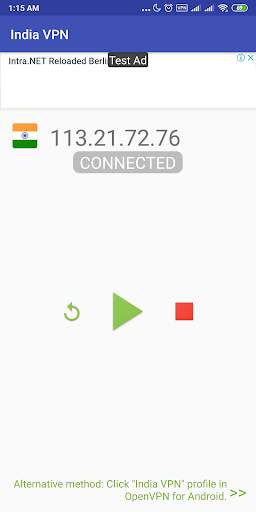 India VPN - Plugin for OpenVPN screenshot 2
