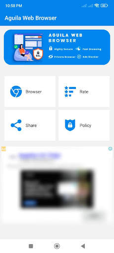 Aguila Web Browser screenshot 1