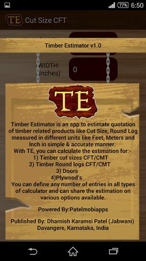Timber Estimator скриншот 1
