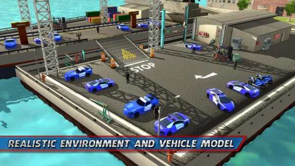 Police Car Transporter Ship screenshot 4