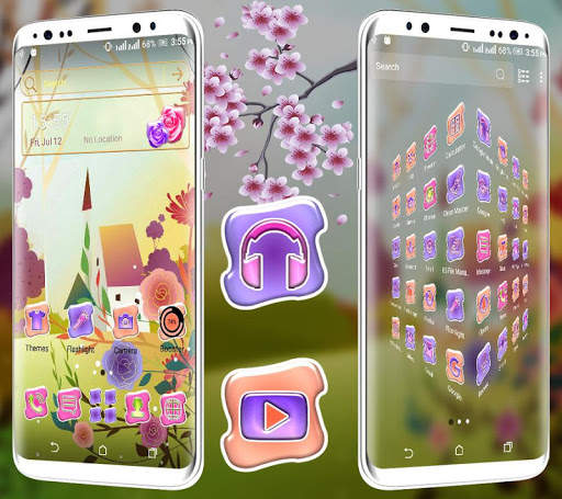 Cute Cartoon Launcher Theme screenshot 2