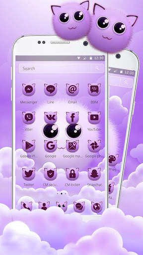 Pink Fluffy Chu Theme screenshot 3