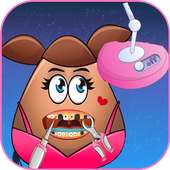games girl  tooth problems logo