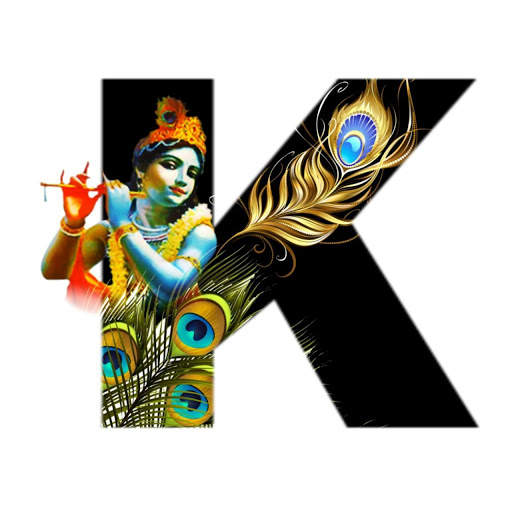 Krishna Janmashtami Alphabet Letter/Name Wallpaper 1 تصوير الشاشة