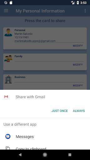 My Personal Information screenshot 8