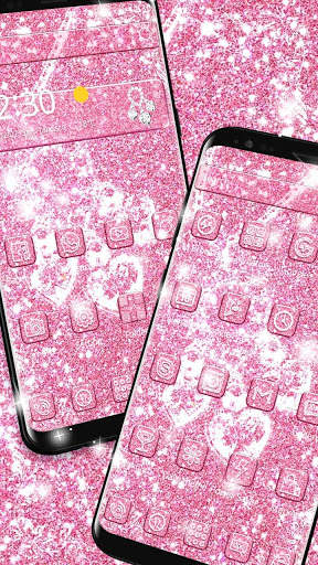 Pink Diamond Glitter Theme screenshot 3