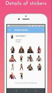 WWE Stickers for whatsapp (WAStickerApps) स्क्रीनशॉट 7