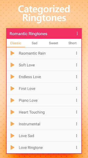 Romantic Ringtones screenshot 1