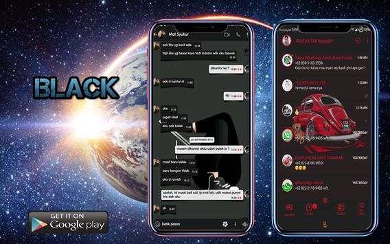 GB WA Mod Black Tema Terbaru screenshot 1
