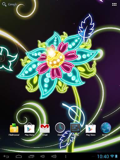 Neon Flowers Live Wallpaper screenshot 6