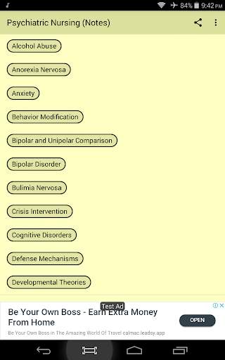 Psychiatric Nursing (Notes) screenshot 1