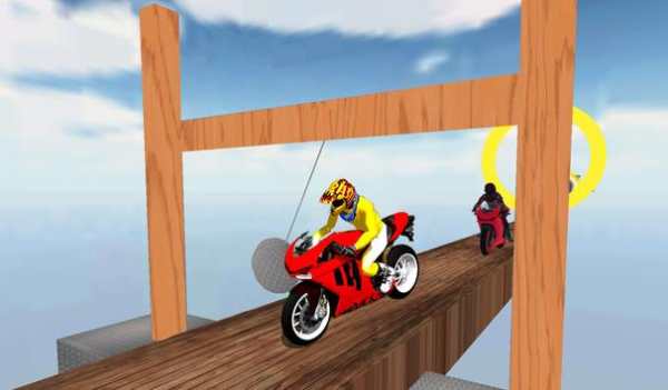 Racing In Moto Bike Stunt : Impossible Road Game screenshot 1