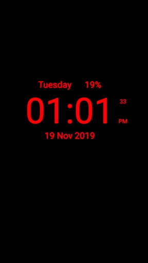 Digital Clock Live Wallpaper screenshot 1
