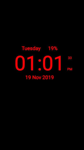 Digital Clock Live Wallpaper screenshot 1