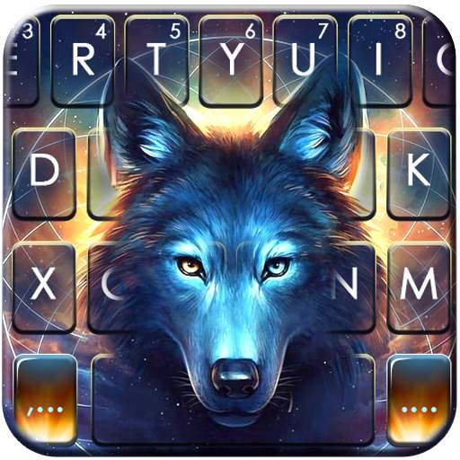 Dreamcatcher Night Wolf Keyboard Theme 1.0