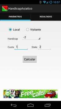 Asian handicap calculator screenshot 1