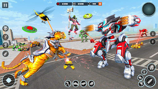 Jeux de Robot Tigre Volant screenshot 2