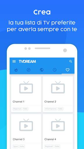 TVdream - La guida alle TV di Internet screenshot 3