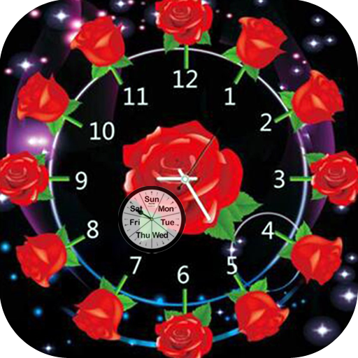 Rose Clock Live Wallpaper icon